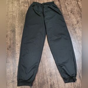 Women's Black Large Drawstring Sweatpants